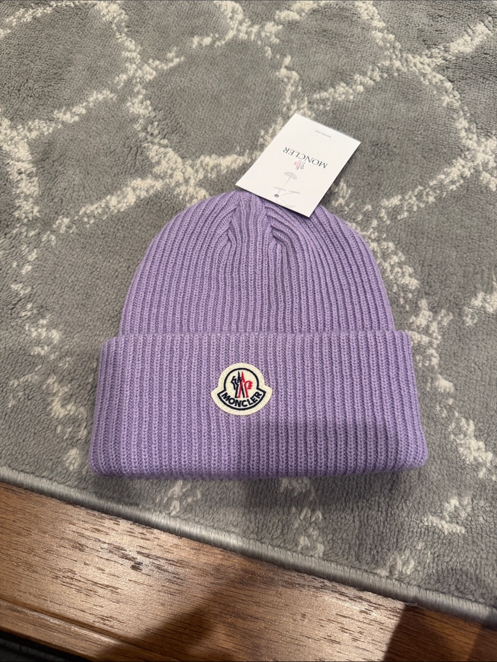 Moncler style knit hat